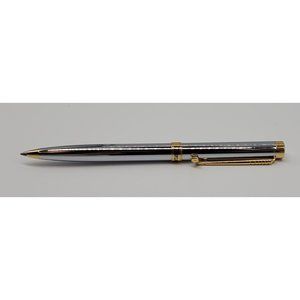 Reflections Silver With Gold Details Refillable Pen With Golf Club Clip no box